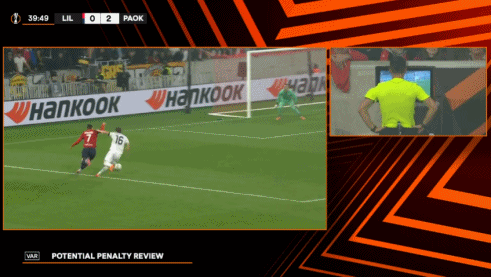 队报：欧足联裁判员部门认为里尔3-4塞萨洛尼基主裁判没有误判